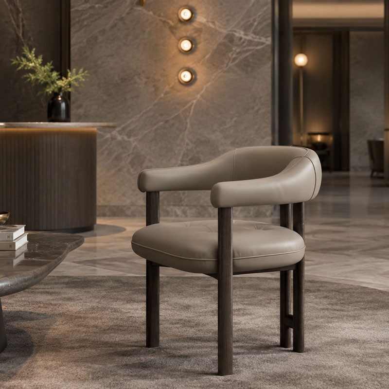 Greta Wood Cattelan Italia Silla con reposabrazos