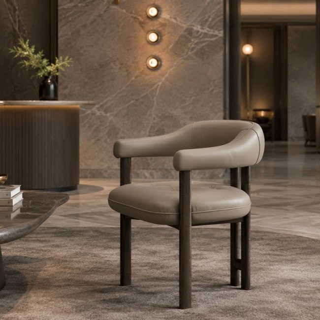 Greta Wood Cattelan Italia Silla con reposabrazos