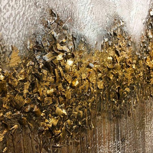 Cuadro abstracto Bosco Dorato Agave Quadri