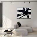 Cuadro abstracto Omaggio a Kline Agave Quadri