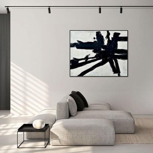 Cuadro abstracto Omaggio a Kline Agave Quadri