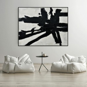Cuadro abstracto Omaggio a Kline Agave Quadri