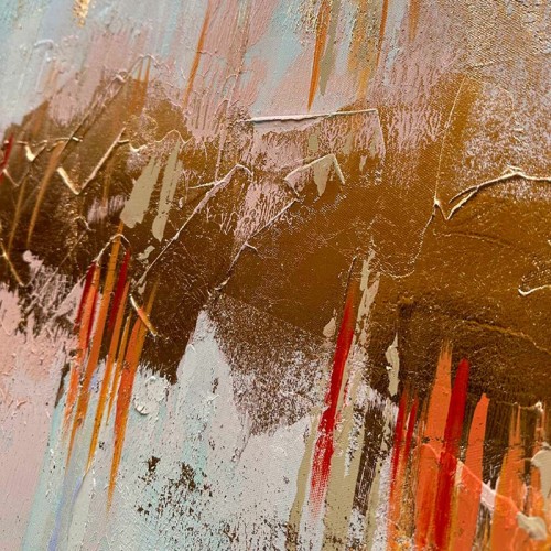 Cuadro abstracto Interferenza di Colori Agave Quadri