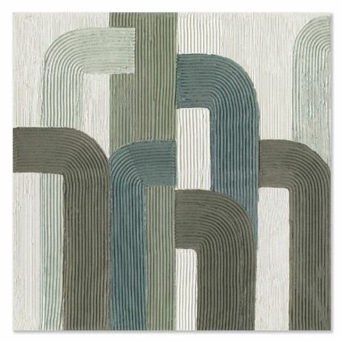 Cuadro abstracto Green Lines Agave Quadri