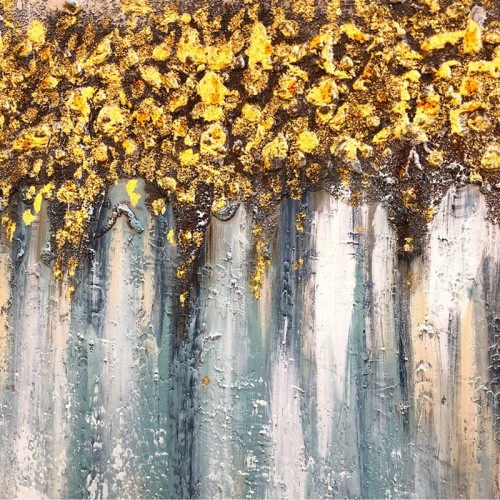 Cuadro abstracto Horizon Agave Quadri