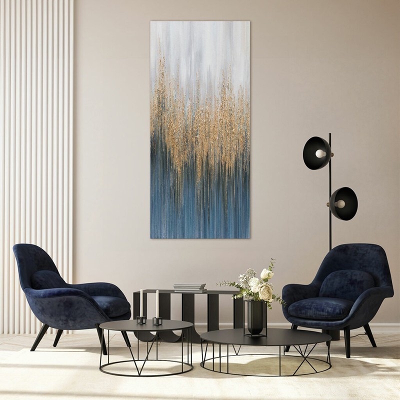 Cuadro abstracto High Blue Art Agave Quadri