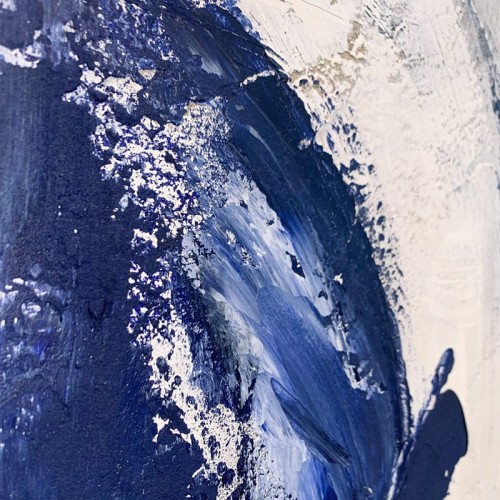 Cuadro abstracto Blue Stroke Agave Quadri