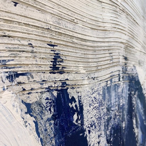 Cuadro abstracto Blue Stroke Agave Quadri