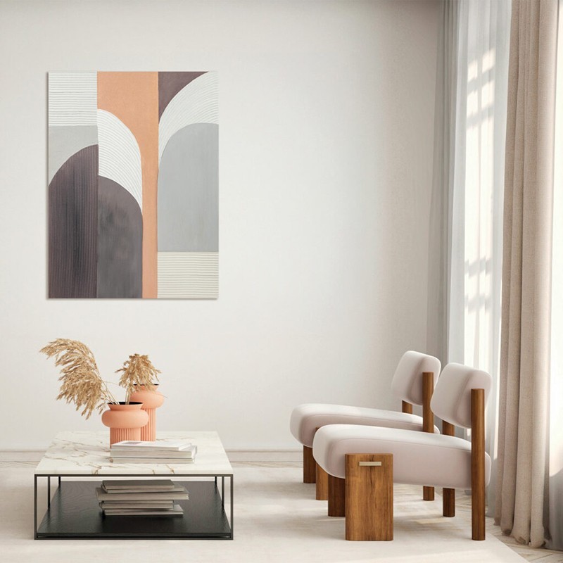 Cuadro abstracto Peach Fusion Agave Quadri