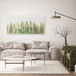 Cuadro abstracto Green Chart Agave Quadri