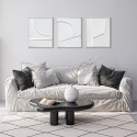 Set de 3 cuadros abstractos Groove Agave Quadri