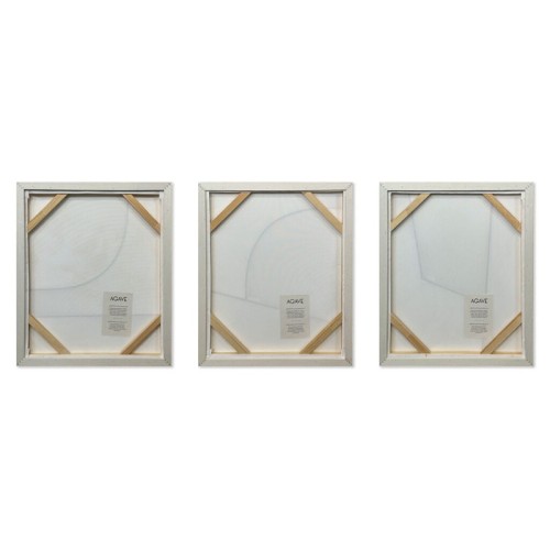 Set de 3 cuadros abstractos Groove Agave Quadri