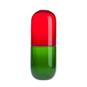 Jarrón Happy Pills Adrenalina – Rojo/Verde hierba