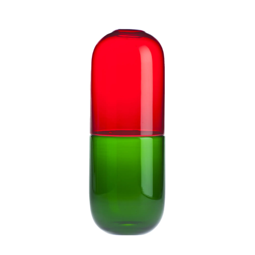 Jarrón Happy Pills Adrenalina – Rojo/Verde hierba