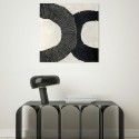 Cuadro abstracto Black Circles Agave Quadri