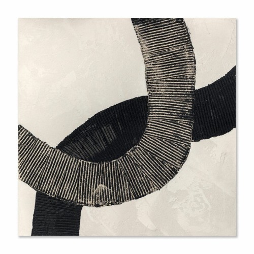 Cuadro abstracto Black Lines Agave Quadri