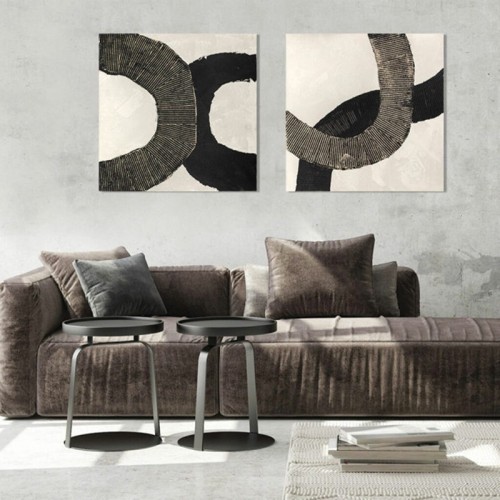 Cuadro abstracto Black Lines Agave Quadri