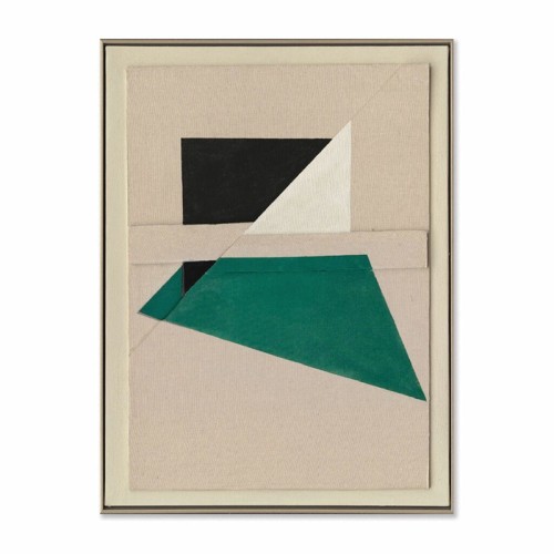 Cuadro abstracto Green Shapes Agave Quadri
