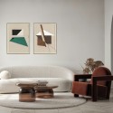 Cuadro abstracto Brown Shapes Agave Quadri