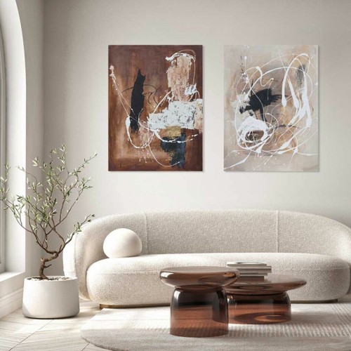 Cuadro abstracto Cream Agave Quadri