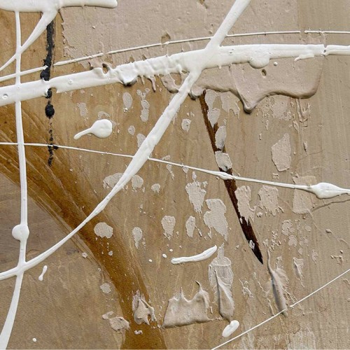 Cuadro abstracto Cream Agave Quadri