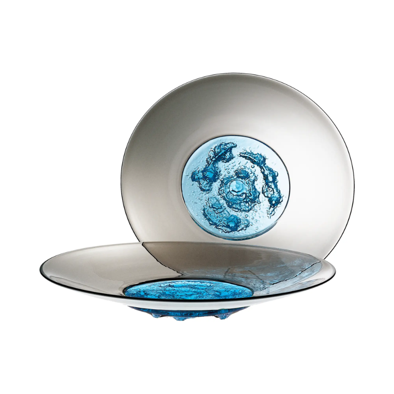 Plato Piatto di Tapio 529.01 Venini de vidrio de Murano