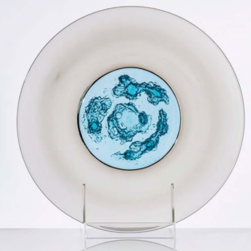 Plato Piatto di Tapio 529.01 Venini de vidrio de Murano