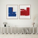 Cuadro abstracto Racing Red Agave Quadri