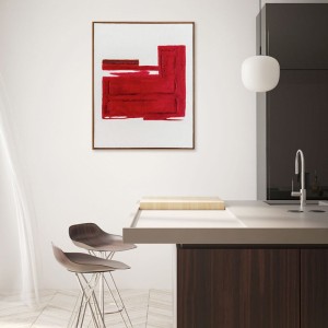 Cuadro abstracto Racing Red Agave Quadri