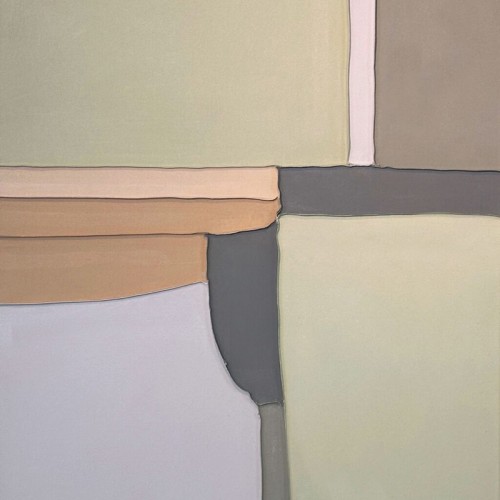 Cuadro abstracto Apricot Agave Quadri