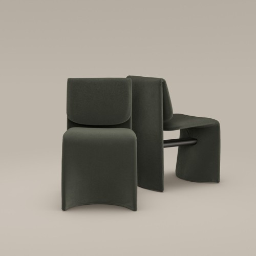 Silla tapizada Avant-Garde Bonaldo