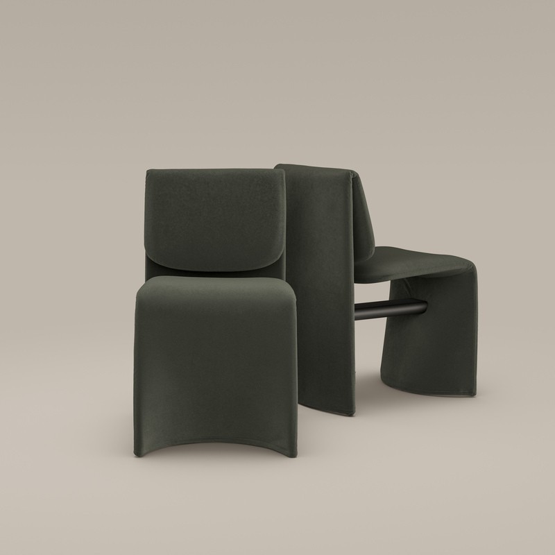 Silla tapizada Avant-Garde Bonaldo