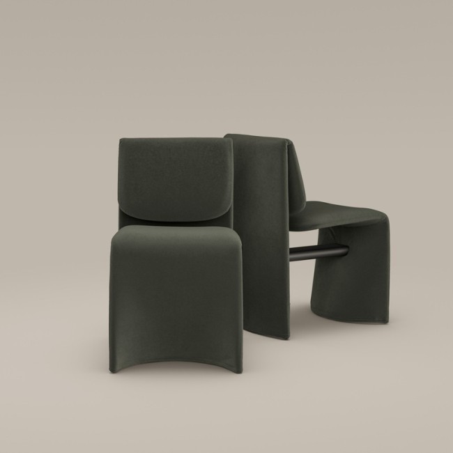 Silla tapizada Avant-Garde Bonaldo
