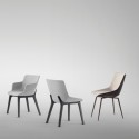 Silla Artika Wood Bonaldo con patas de madera