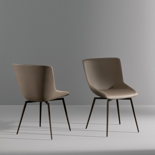 Silla Artika Bonaldo con patas de metal