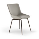 Silla Artika Bonaldo con patas de metal