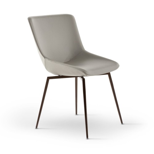 Silla Artika Bonaldo con patas de metal