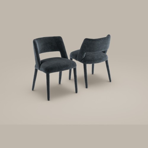 Silla tapizada Mask Bonaldo patas de metal