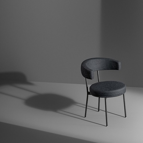 Silla tapizada Neuilly Bonaldo