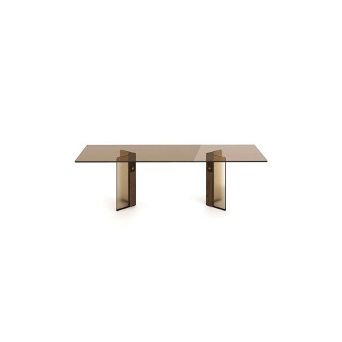 Mesa Trivium Fiam Italia con Base Escultórica