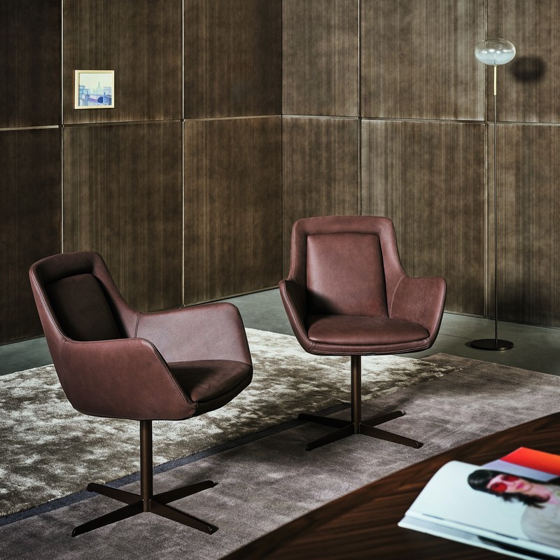 Sillón giratorio Newton low Bonaldo