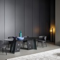 Mesa Botón Bonaldo de Vidrio Fumé