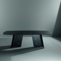 Mesa Botón Bonaldo de Vidrio Fumé