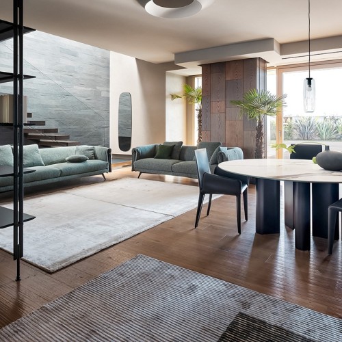 Mesa Redonda Geometric Table Wood Bonaldo