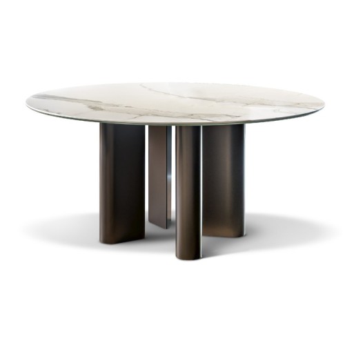 Mesa Redonda Geometric Table Wood Bonaldo