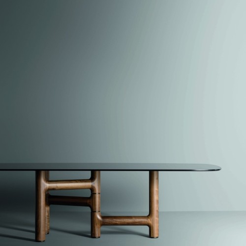 Mesa Pivot Bonaldo sobre en forma de barril