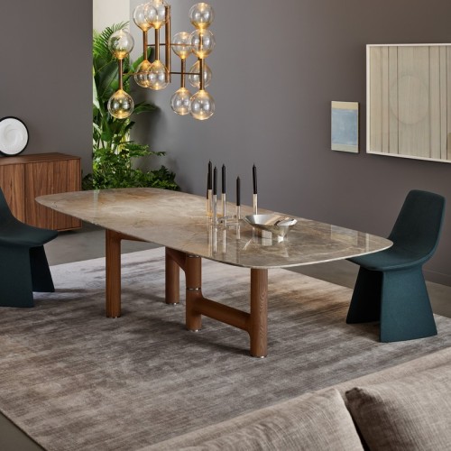 Mesa Pivot Bonaldo sobre en forma de barril