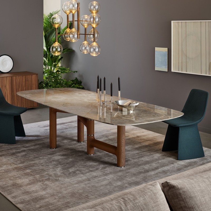 Mesa Pivot Bonaldo sobre en forma de barril