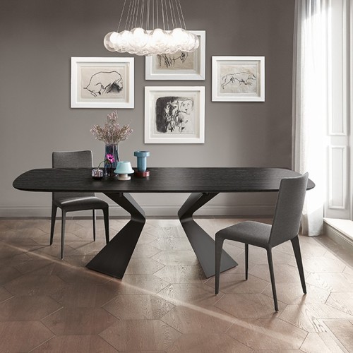Mesa Prora Bonaldo sobre en forma de barril
