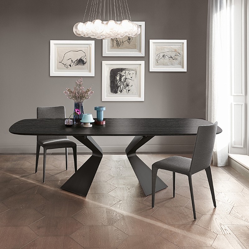 Mesa Prora Bonaldo sobre en forma de barril
